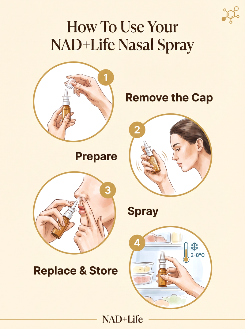 How to use the NAD+ Nasal Spray